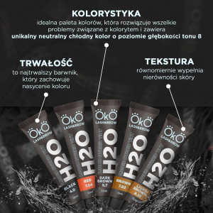 Farba do brwi i rzęs H20 Liquid Hybrid Tint